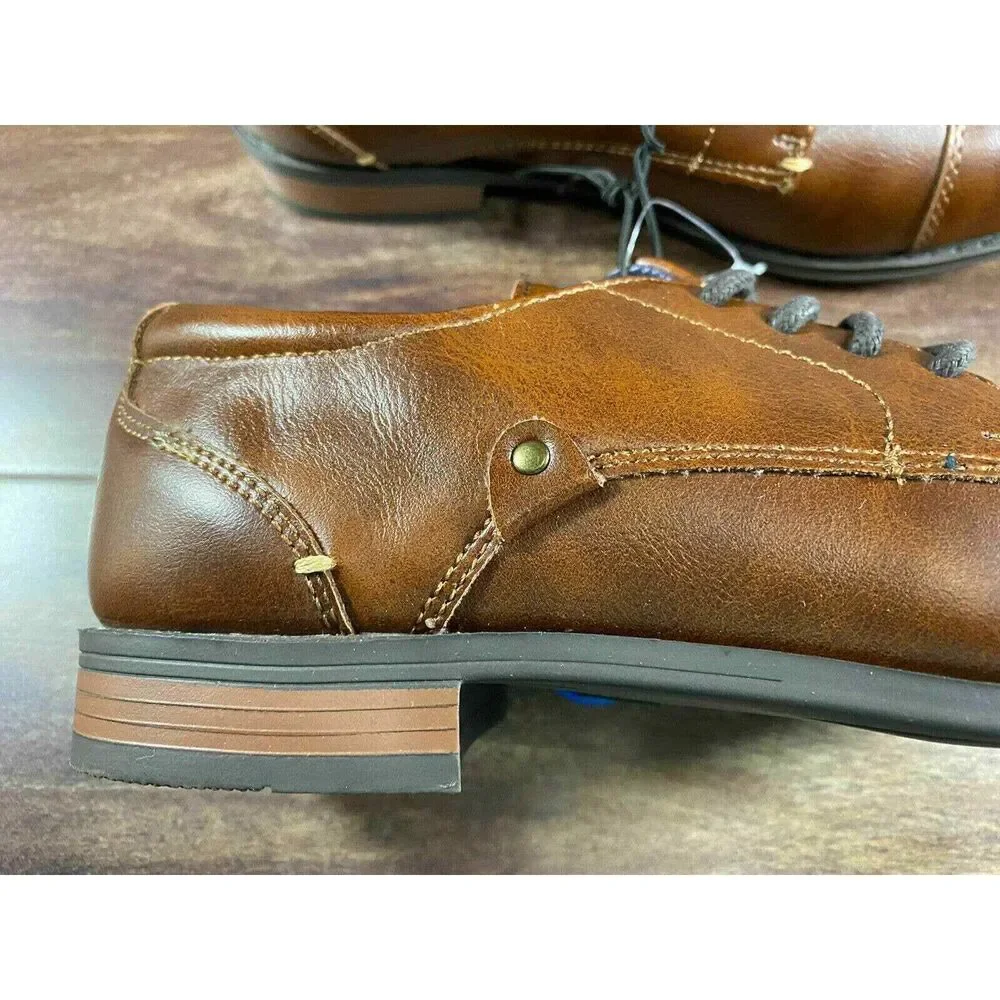London‎ Underground Boys Dress Shoes Oxford Lace up Brown School Dance 3.5